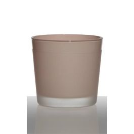 INNA-Glas Vaso Rotondo/Vaso da Fiori Alena, Rosso, 16cm, 17cm - Vaso Decorativo/Vetro Conico