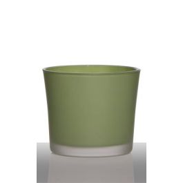 INNA-Glas – Vaso In Vetro Trasparente Alena, Conico, Altezza 12,5 Cm, Diametro 14,5 Cm, Per Fiori O Portacandela - 2