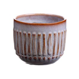 INNA-Glas Portafiori Ceramica, Grigio Antracite, 12cm, 13,5cm
