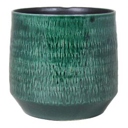 INNA-Glas Vaso da Piante Ceramica, Grigio, 12,5cm, 13,5cm