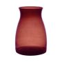Vaso da fiori in vetro MAISIE, rosso-trasparente, 20cm, Ø14cm