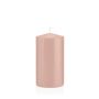 Candela a colonna MAEVA, rosa pallido, 15cm, Ø8cm, 69h - Made in Germany
