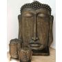 Testa di Buddha YUVA, 120x79x37cm (fibra di vetro)