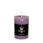 Candela a colonna AURORA, malva, 9cm, Ø5,8cm, 30h - Made in Germany