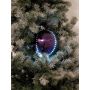 Pallina di Natale LED LUVELIA, 5 pezzi, viola brillante, Ø8cm
