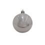 Pallina di Natale TEODORA, 6 pezzi, argento brillante, Ø7cm