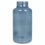 Vaso da fiori SIARA in vetro, blu-trasparente, 30cm, Ø15cm