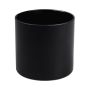 Vetro per candele EVITA, nero opaco, 11cm, Ø11,5cm