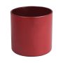 Vetro per candele EVITA, rosso opaco, 11cm, Ø11,5cm