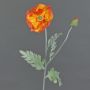 Papavero finto LISSIE, arancione, 70cm, Ø 12cm