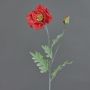 Papavero finto LISSIE, rosso, 70cm, Ø 12cm