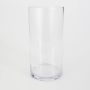 Vaso cilindrico / Vaso da fiori SANSA EARTH in vetro, trasparente, 30cm, Ø15cm