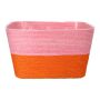 Cestino per fiori NERIONKO DUO, rosa-arancio, 17,5x17,5x10cm