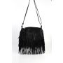 Borsa a tracolla NAVAJA vera pelle, blu scuro, 32,5x28,5x4cm