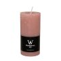 Candela a colonna AURORA, legno di rosa, 12cm, Ø5,8cm, 42h - Made in Germany