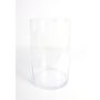 Vaso cilindrico SANSA EARTH in vetro, trasparente, 30cm, Ø18,5cm