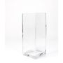 Vaso a colonna JACK EARTH in vetro, trasparente, 14x14x35cm