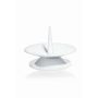 Portacandela in metallo TITO con punta, per candele Ø5-6cm, bianco, 3cm, Ø10cm