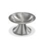 Candeliere in ottone OLIVERIO con punta, per candele Ø5-6cm, nichelato, spazzolato opaco, argento, 5cm, Ø9cm