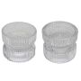 Portalumino reversibile in vetro ARTORIUS per maxi candele, candele a colonna, trasparente, 7,3cm, Ø8,9cm