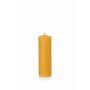 Candela di cera d'api BABETTE, giallo-naturale, 15cm, Ø5cm, 45h - Made in Germany