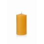Candela di cera d'api BABETTE, giallo-naturale, 15cm, Ø8cm, 90h - Made in Germany