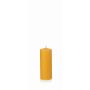 Candela di cera d'api BABETTE, giallo-naturale, 15cm, Ø6cm, 64h - Made in Germany