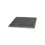 Supporto per candele quadrato in ardesia MARIANO, antracite, 12x12cm