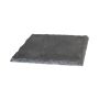 Supporto per candele quadrato in ardesia MARIANO, antracite, 15x15cm