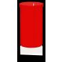 Lume da tomba REBECA, rosso-bianco, 10cm, Ø5,9cm, 50h