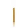 Candele lunghe MEDIALA, 20 pezzi, oro, 9,6cm, Ø1,3cm, 1,5h