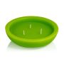 Candela galleggiante per esterni NEREA, 3 stoppini, verde mela, 4,5cm, Ø15,8cm, 5,5h