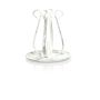 Portalumino vintage in metallo ISTREDD con spina, bianco-argento, 10cm, Ø11cm