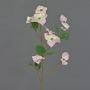 Ramo tessile di corniolo giapponese KOHANA, fiorito, rosa, 70cm