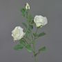 Ramo di rose finte ARIANE, bianco, 75cm, Ø7-10cm