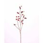Ramo artificiale di rosa villosa GERDA con frutti, rosso, 110cm