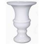 Vaso da fiori SONJA su piede, imbuto/rotondo, bianco, 34cm, Ø25cm