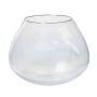 Portacandele in vetro JOY, sfera/rotondo, trasparente, 25cm, Ø18cm/Ø32cm