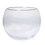 Portacandele in vetro TOBI OCEAN, sfera/rotondo, trasparente, 17,5 cm, Ø15 cm/Ø19 cm