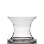 Vaso da fiori in vetro LIZ, clessidra/rotondo, trasparente, 24cm, Ø29cm