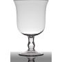 Vaso da fiori in vetro NOELLE su piede, imbuto/rotondo, trasparente, 29 cm, Ø19,5 cm