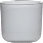 Vetro per candele NICK, cilindro/rotondo, bianco, 13 cm, Ø14 cm