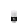 Candela a colonna / Candela di cera AURORA, bianco, 12cm, Ø5,8cm, 42h - Made in Germany
