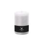 Candela a colonna / Candela di cera AURORA, bianco, 14cm, Ø9,8cm, 100h - Made in Germany