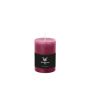 Candela a colonna / Candela di cera AURORA, magenta, 14cm, Ø9,8cm, 100h - Made in Germany