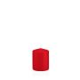 Candela votiva / Candela a colonna MAEVA, rosso, 8cm, Ø6cm, 29h - Made in Germany
