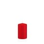 Candela votiva / Candela a colonna MAEVA, rosso, 10cm, Ø6cm, 33h - Made in Germany