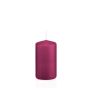 Candela votiva / Candela a colonna MAEVA, magenta, 12cm, Ø6cm, 40h - Made in Germany