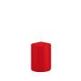 Candela votiva / Candela a colonna MAEVA, rosso, 10cm, Ø7cm, 42h - Made in Germany