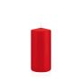 Candela votiva / Candela a colonna MAEVA, rosso, 15cm, Ø7cm, 63h - Made in Germany